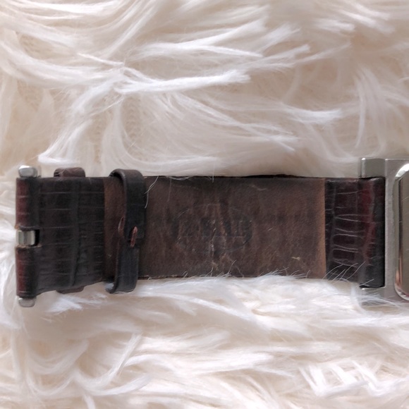 Fossil Arkitekt Solid Stainless Steel Watch with Brown Leather Strap - Picture 5 of 7